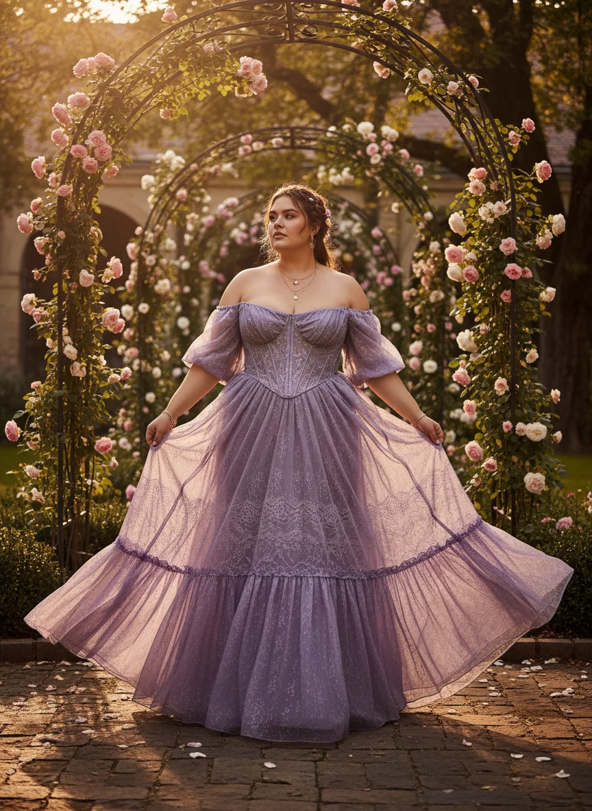 Lavender Corset Style