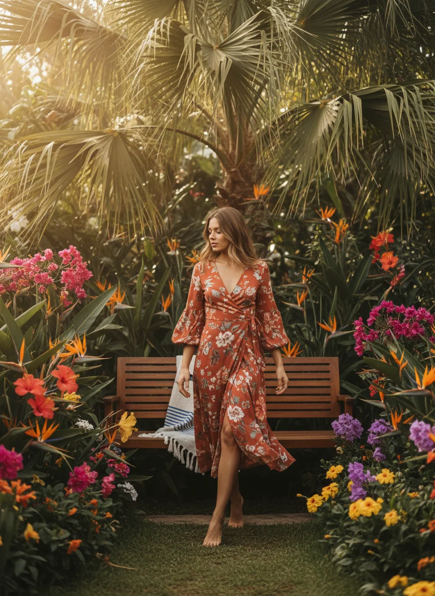 Midi Wrap Dress