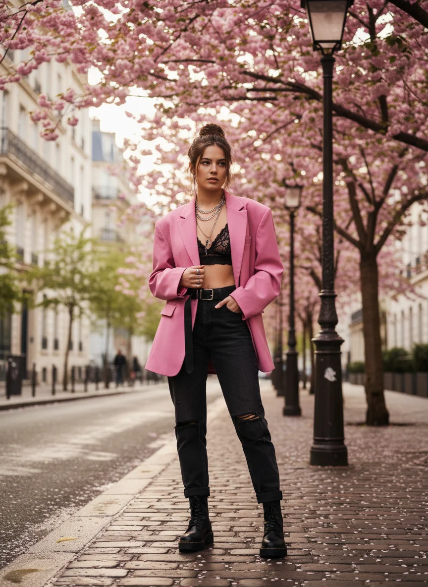 Oversized Pink Blazer