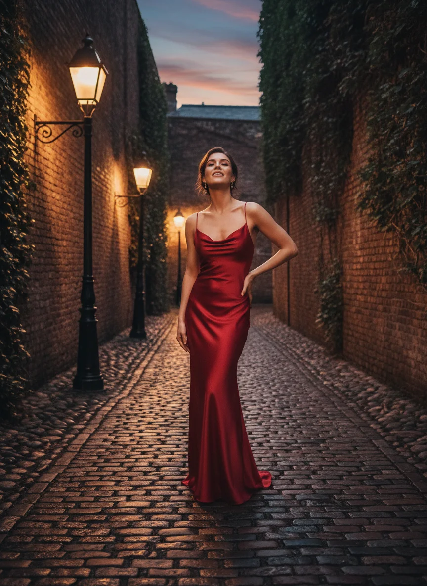 Red Slip Dress