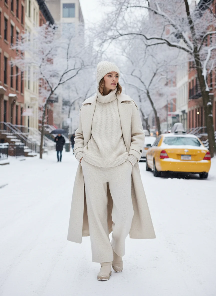 Cream Monochrome Knitwear
