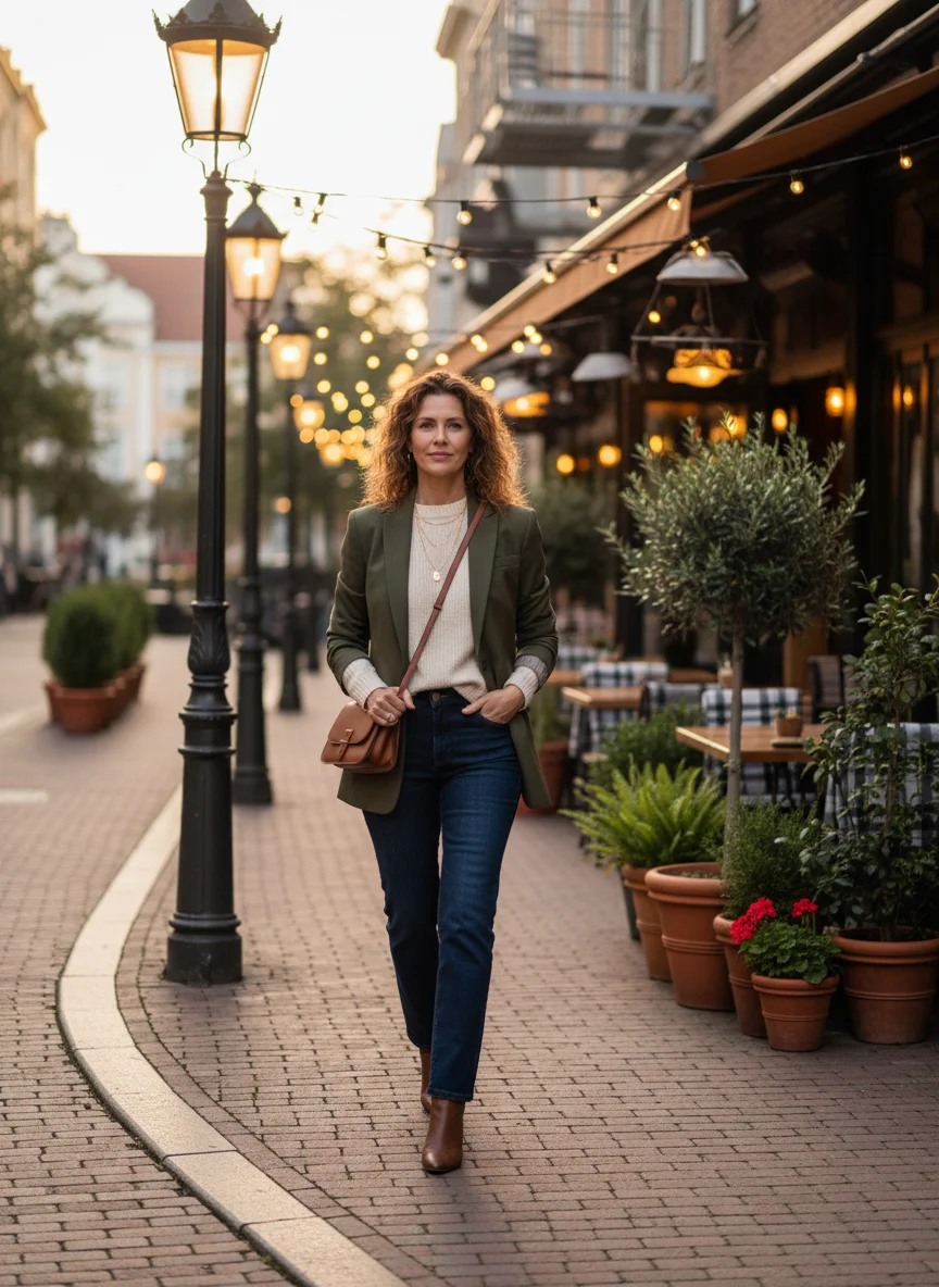 Dark Wash Straight Jeans