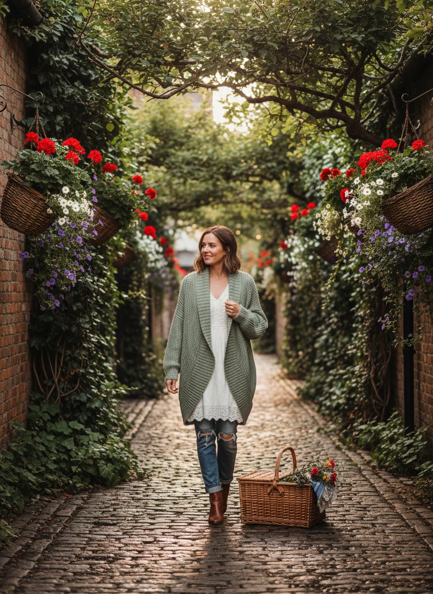 Sage Green Cardigan