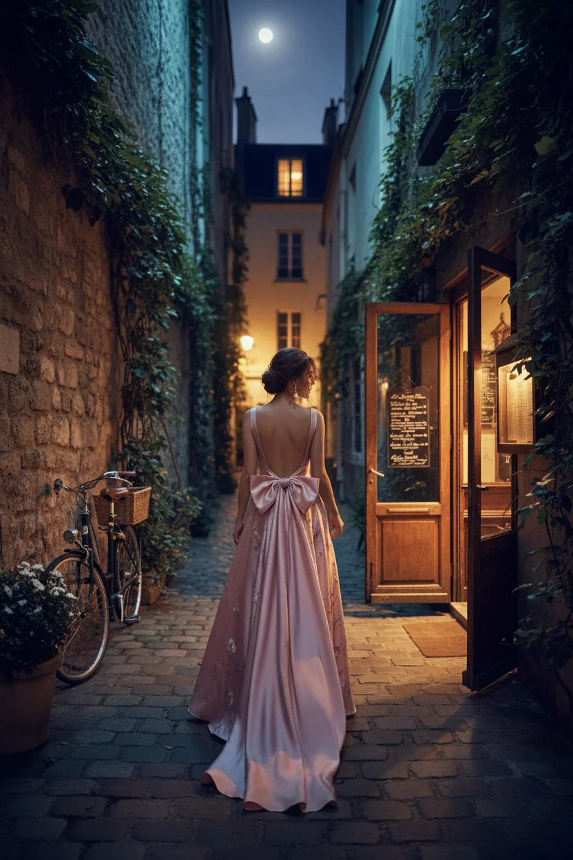 Backless Bow Dress