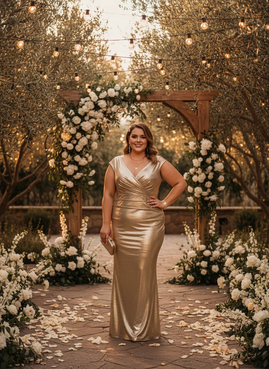 Gold Metallic Sheath