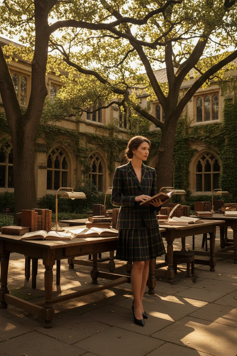 Academic Plaid Co-Ord Set