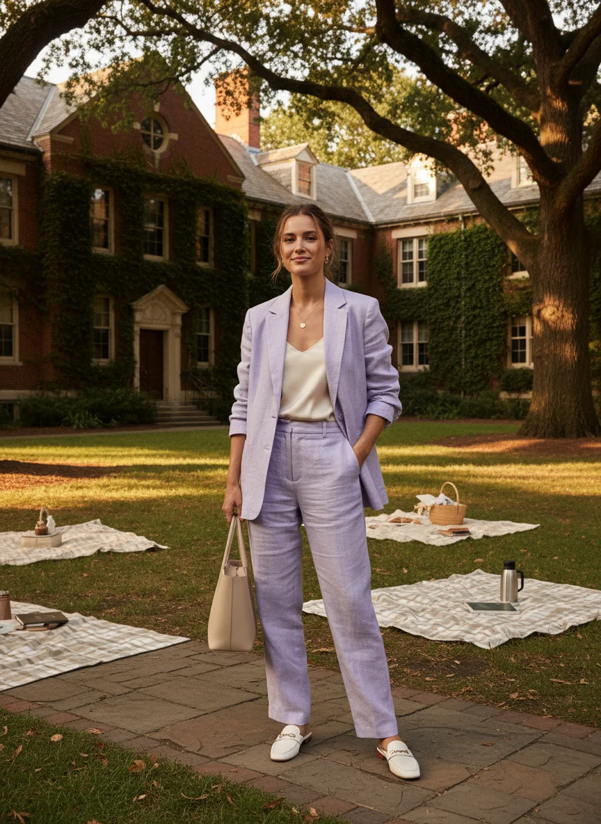 Pastel Trouser Suit