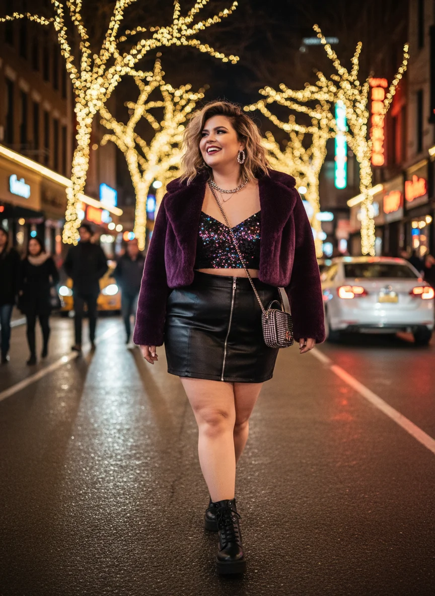 Faux Leather Mini Skirt