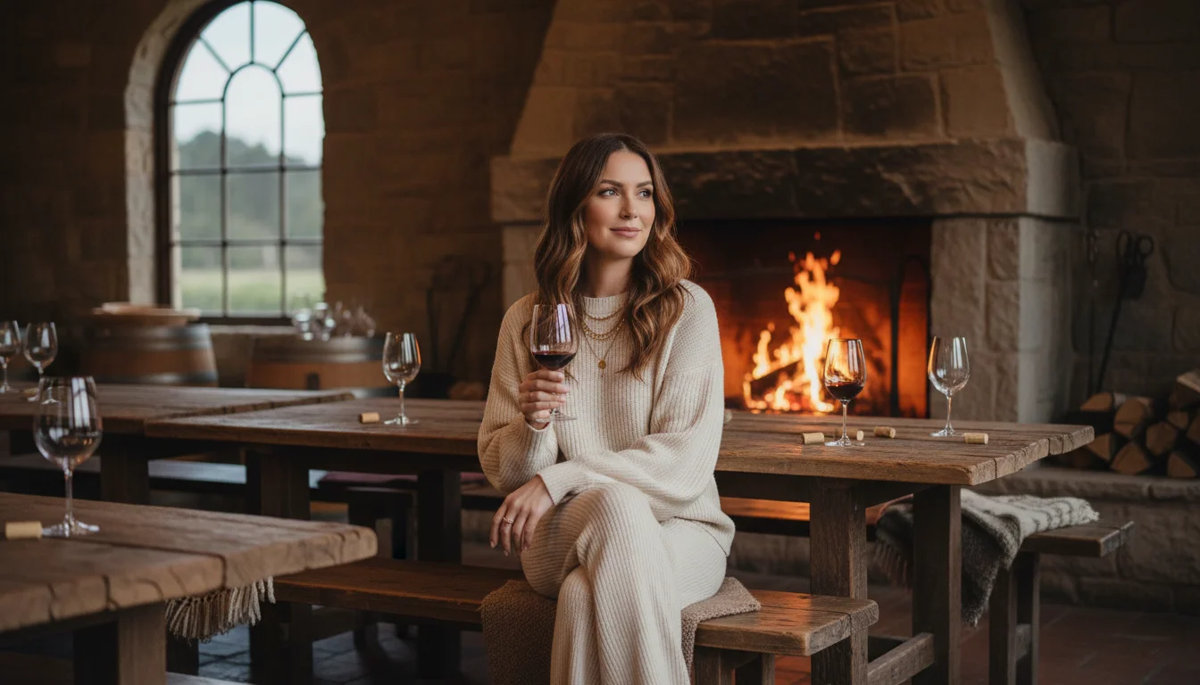 Winery Outfit Ideas for Women Winter
