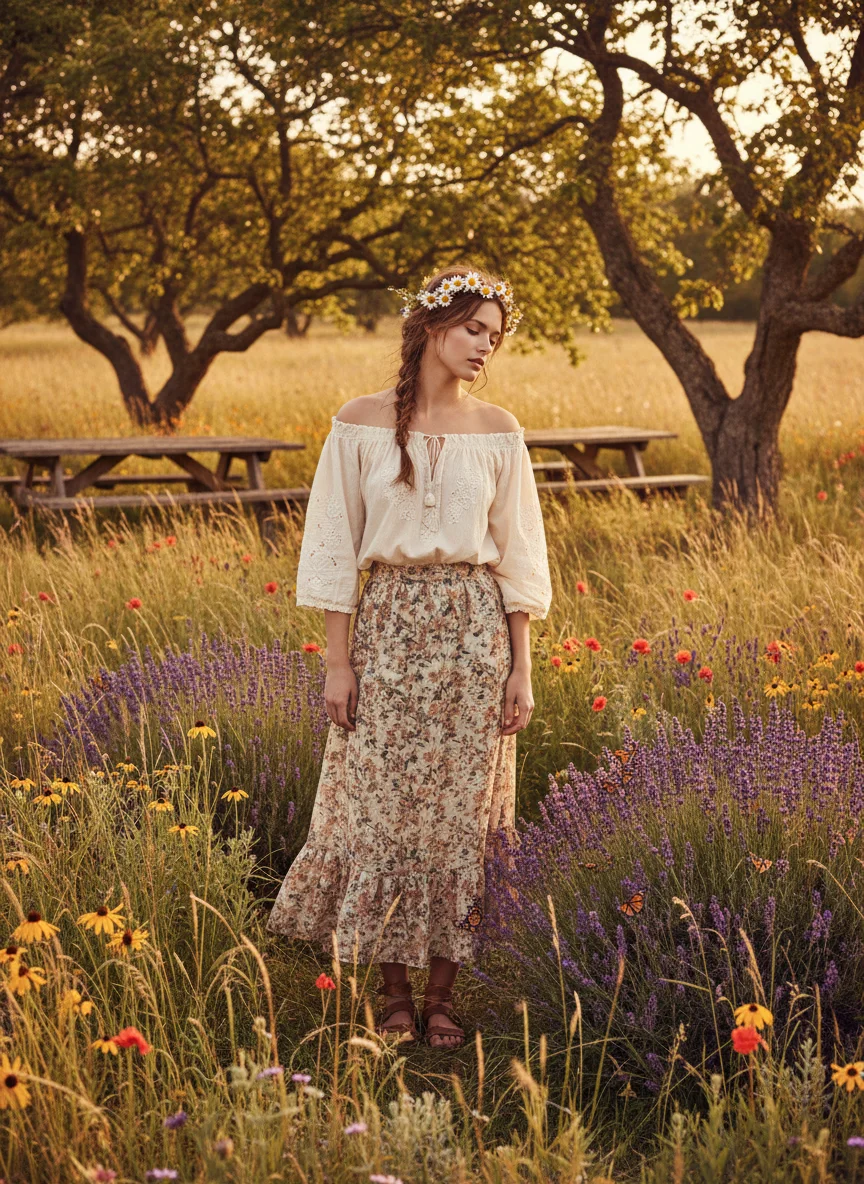 Boho Peasant Blouse
