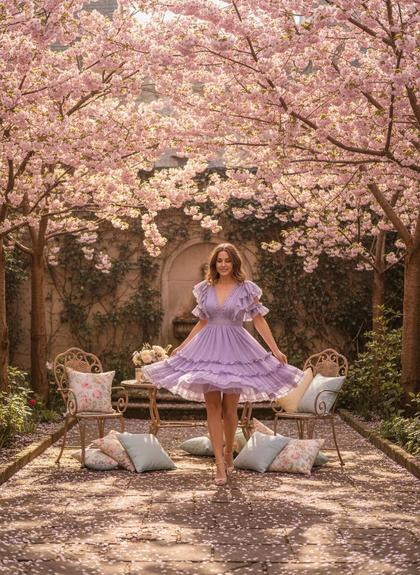Lilac Mini Dress