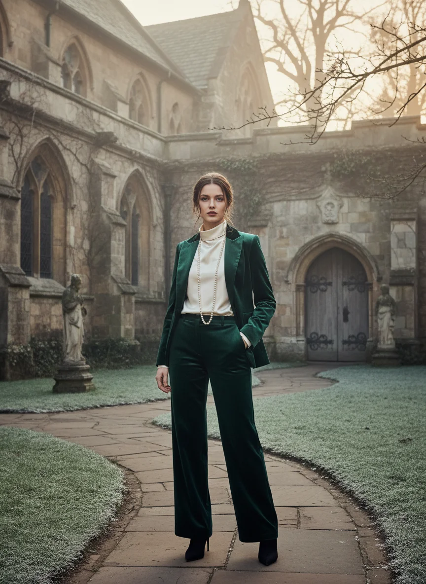 Velvet Blazer and Trousers