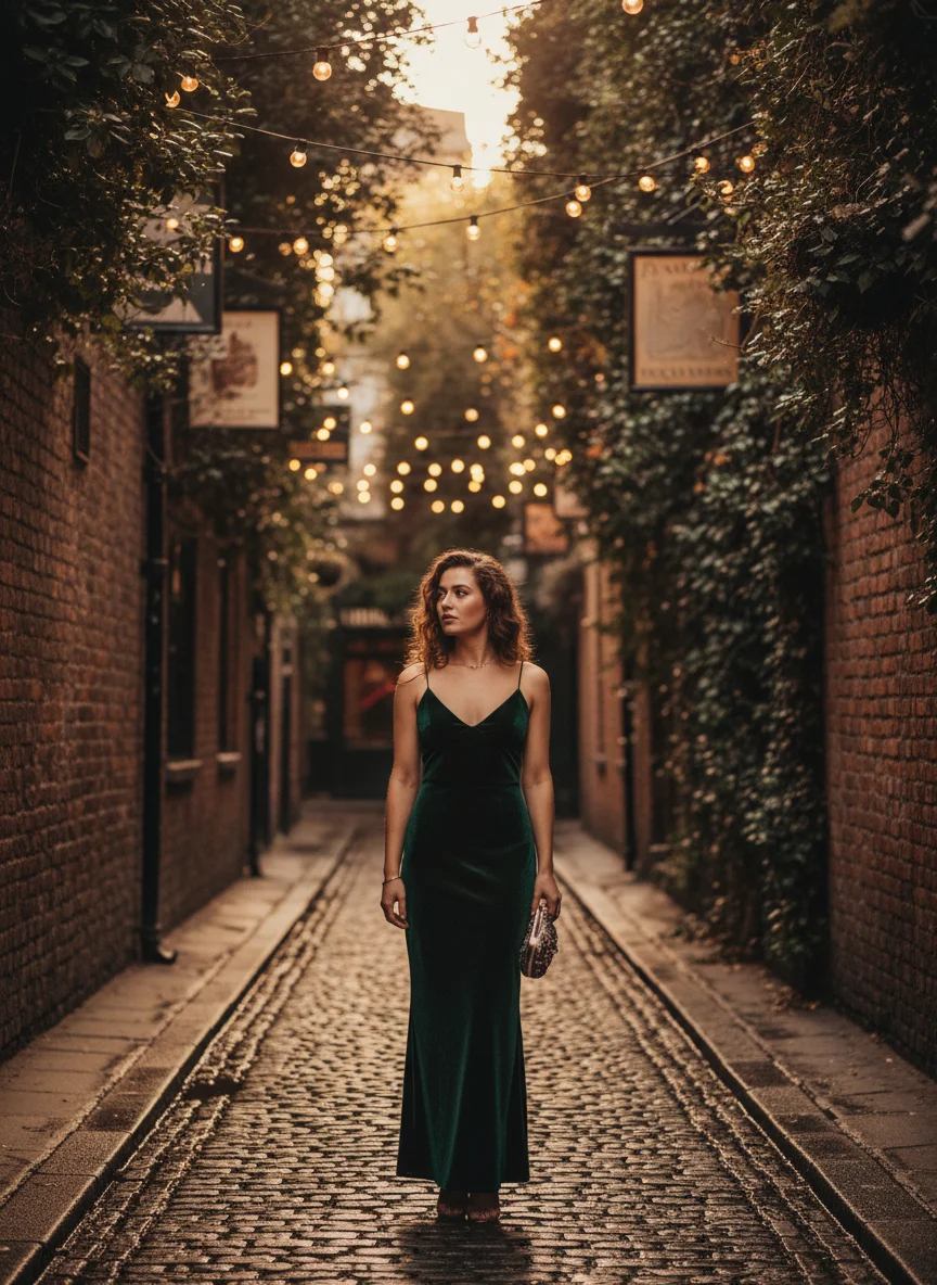 Velvet Slip Dress