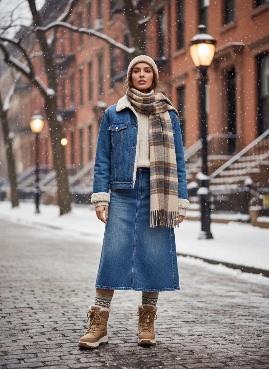 Classic Denim on Denim Topper