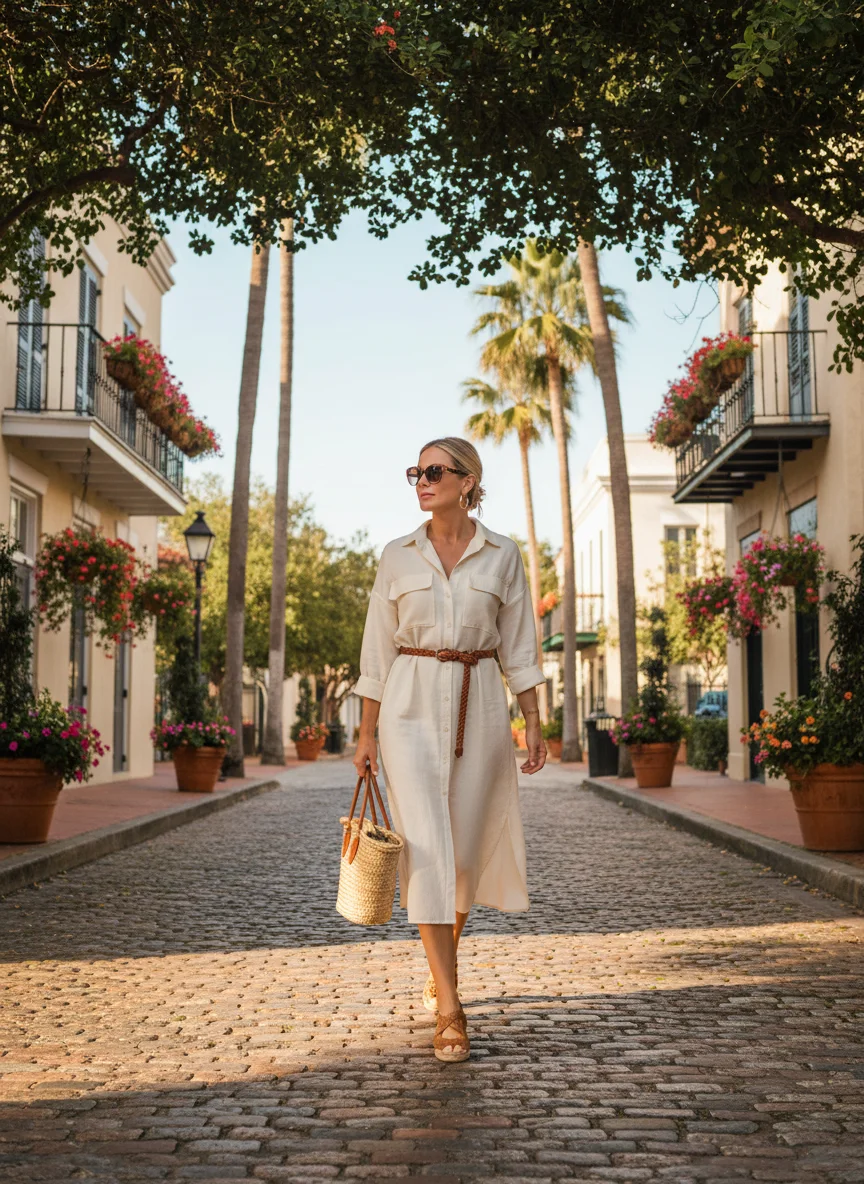 Button-Down Shirt Dress