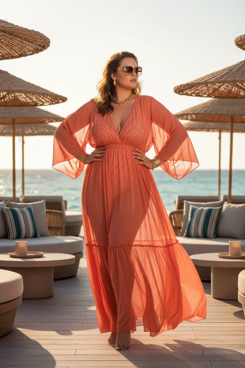 Sheer Maxi Dress