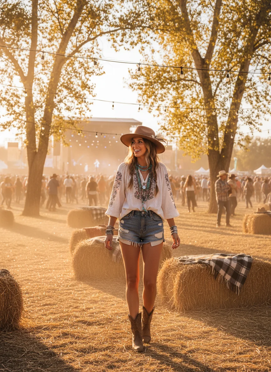 Distressed Denim Cutoffs