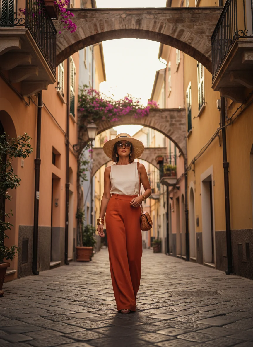 Wide Leg Palazzo Pants