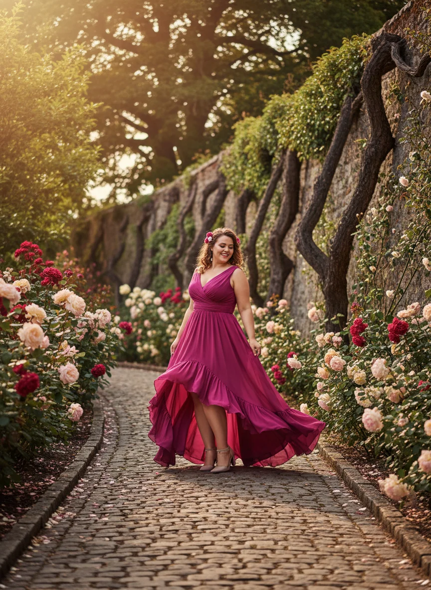 Fuschia High-Low