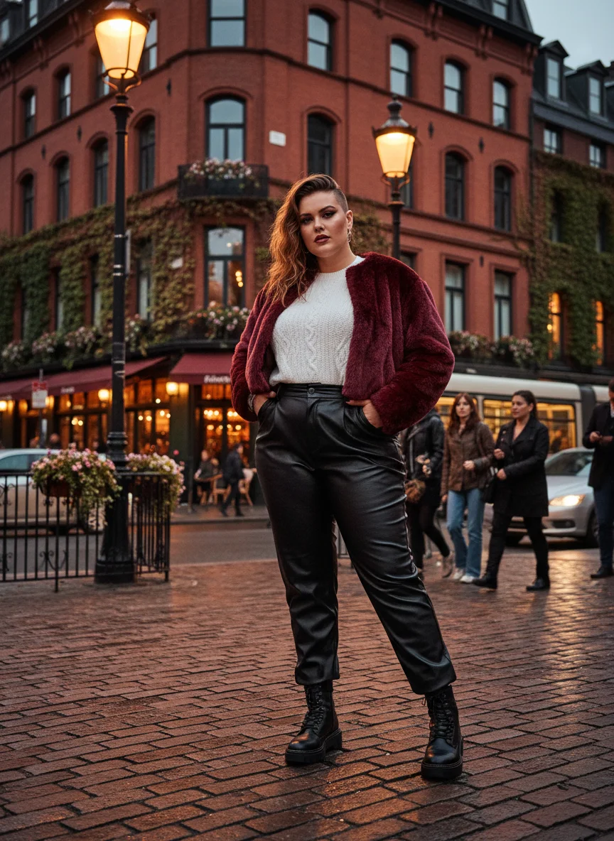 Faux Leather Pants