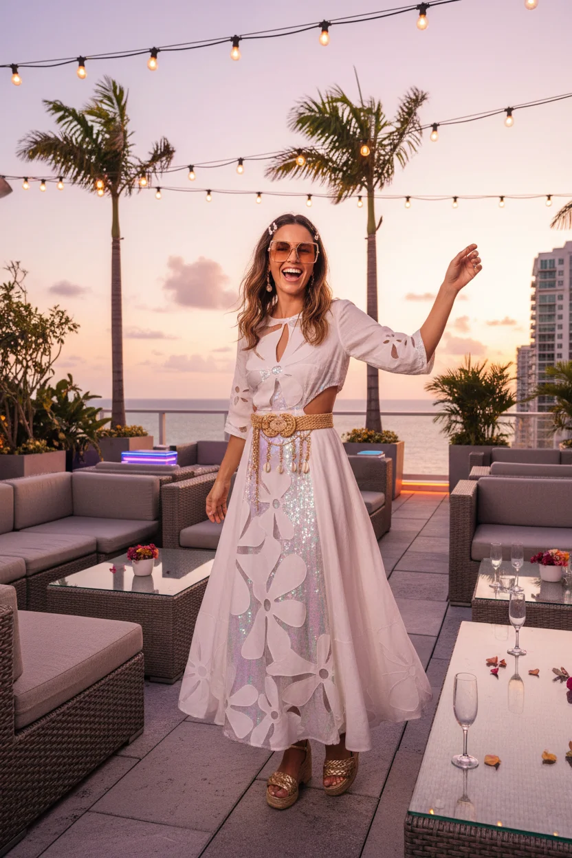 Cut Out Maxi Summer Birthday Outfit