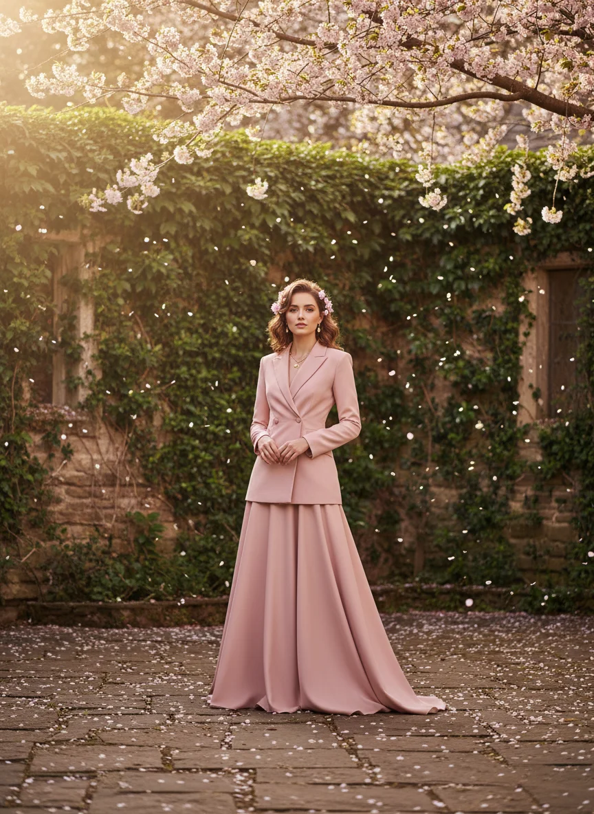 Blush Pink Blazer Dress