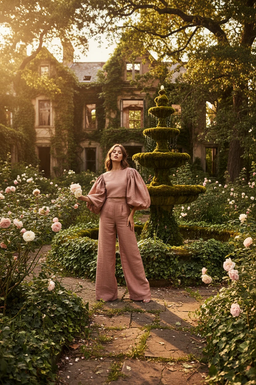Dramatic Puffy Sleeve Co-Ord Set