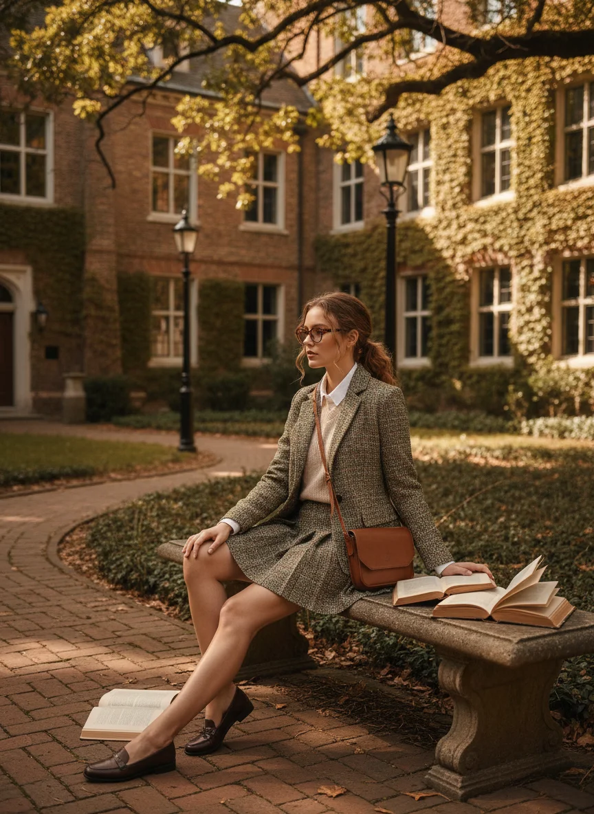 Tweed Mini Skirt and Blazer