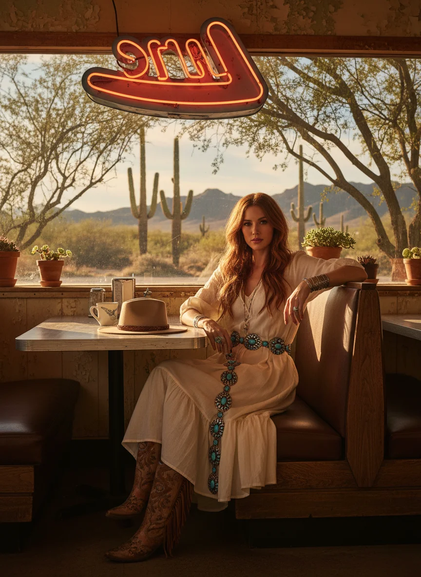 Turquoise Concho Belt