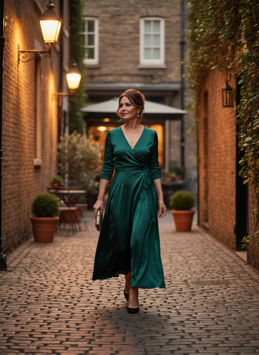 Silk Wrap Dress