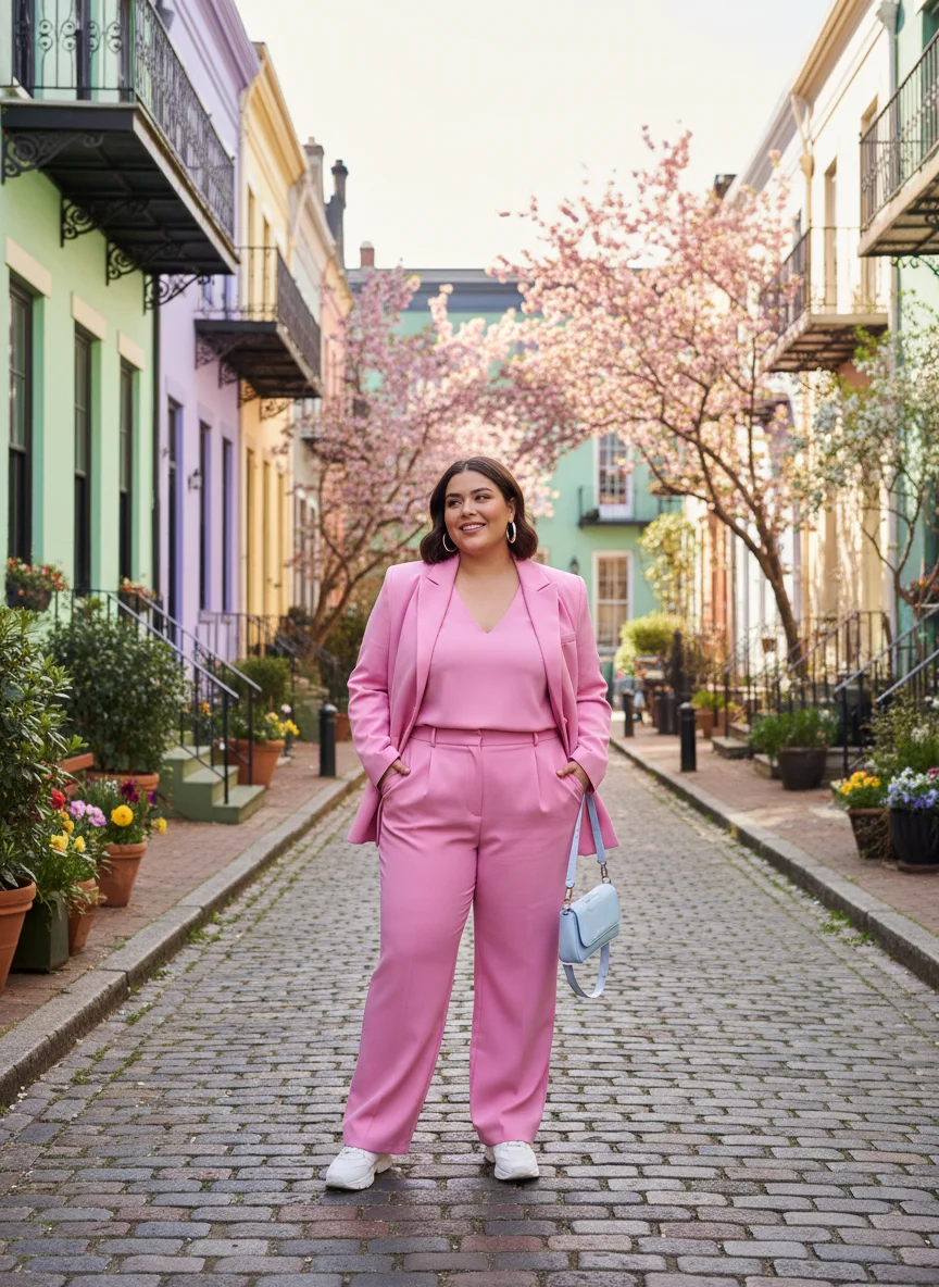Pink Power Suit