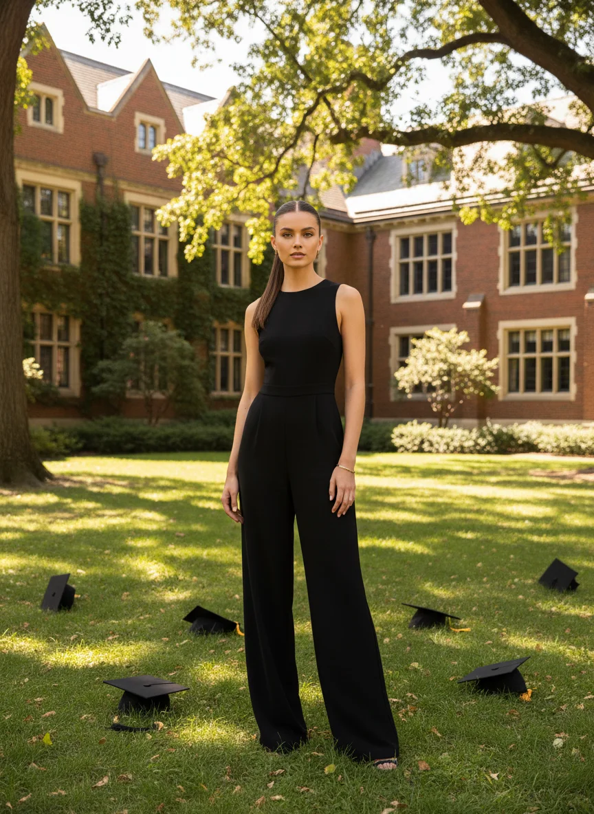 Sleek Black Jumpsuit