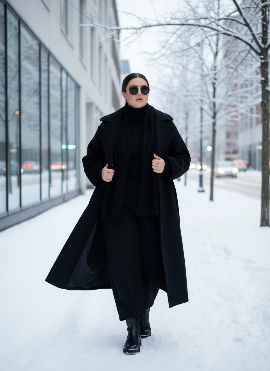 All Black Monochrome Look