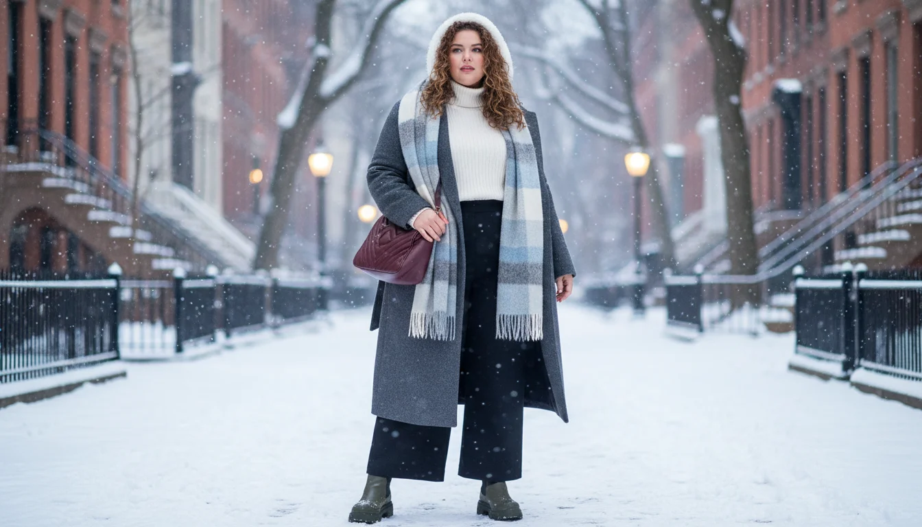 Slimming Winter Outfits for Plus Size Women