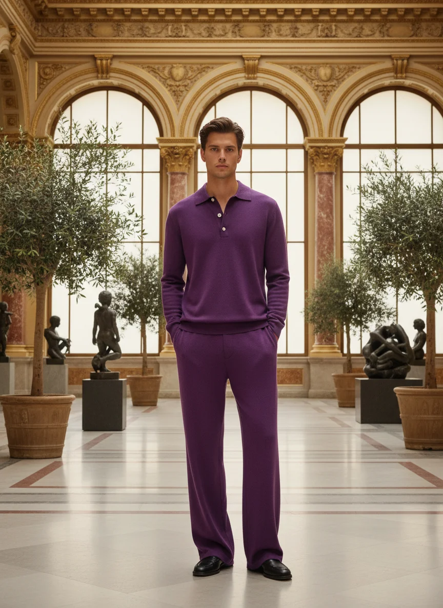 The Knit Polo & Trousers