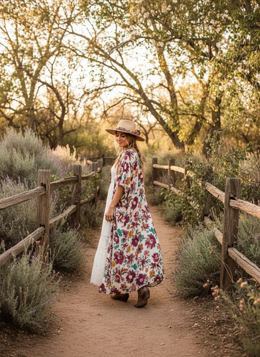 Floral Kimono Duster